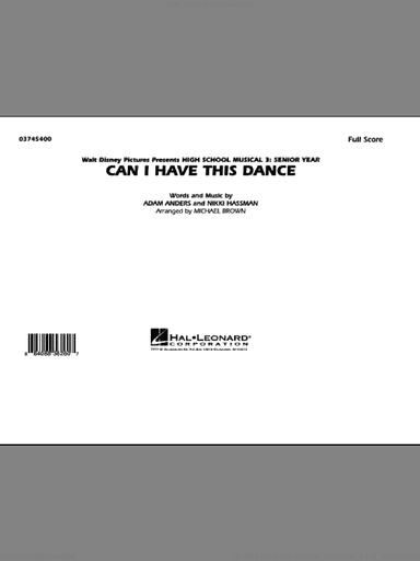 Can I Have This Dance (from "High School Musical 3")