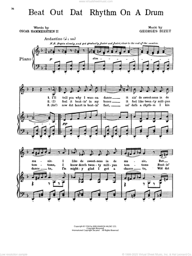 Beat Out Dat Rhythm On A Drum (from Carmen Jones)