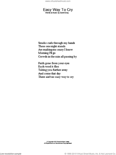 Easy Way To Cry