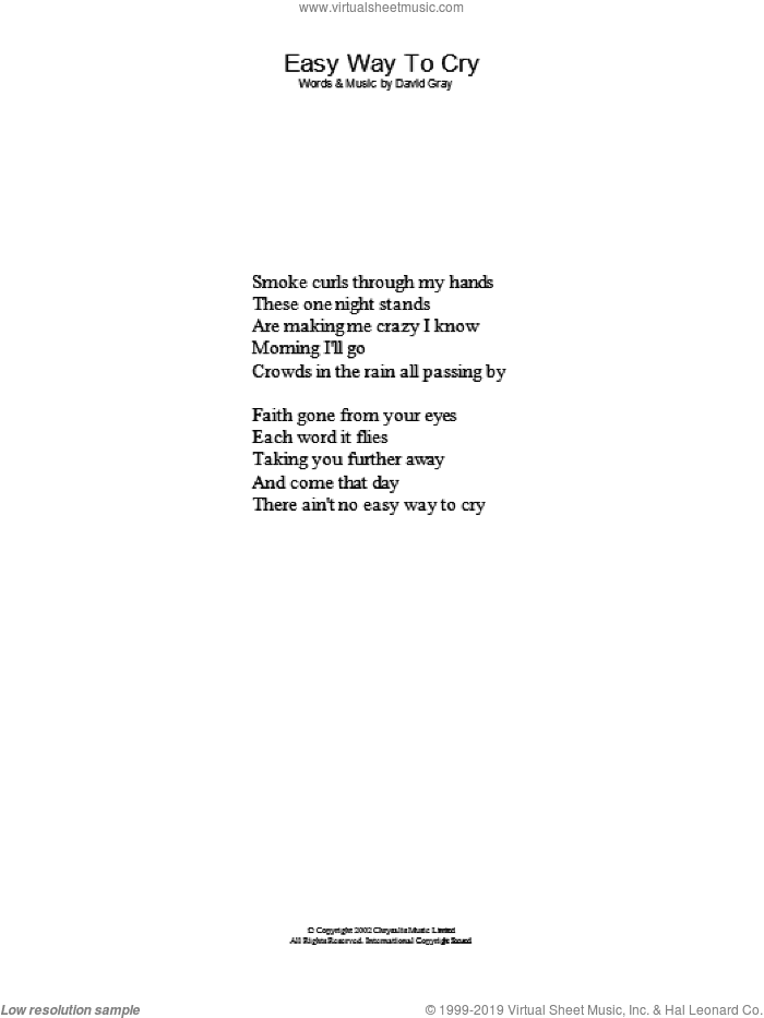 Easy Way To Cry