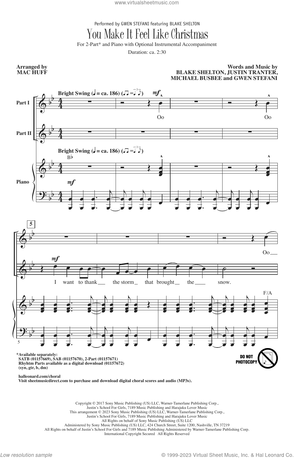 You Make It Feel Like Christmas (arr. Mac Huff)