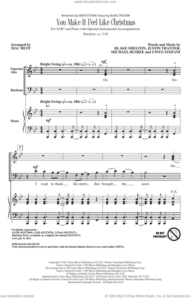 You Make It Feel Like Christmas (arr. Mac Huff)