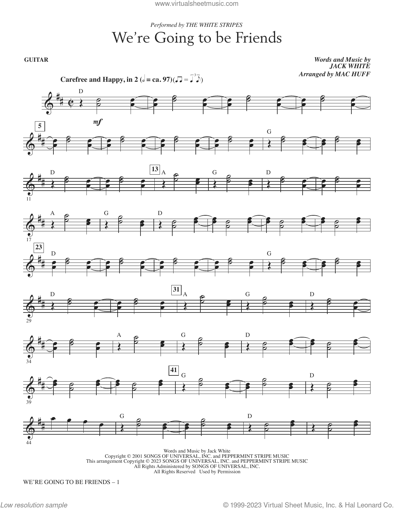 We're Going To Be Friends (arr. Mac Huff)
