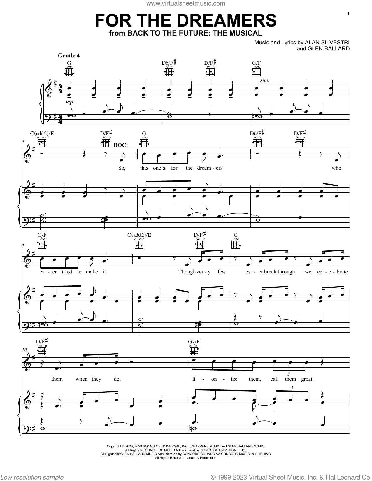 For The Dreamers (from Back To The Future: The Musical)