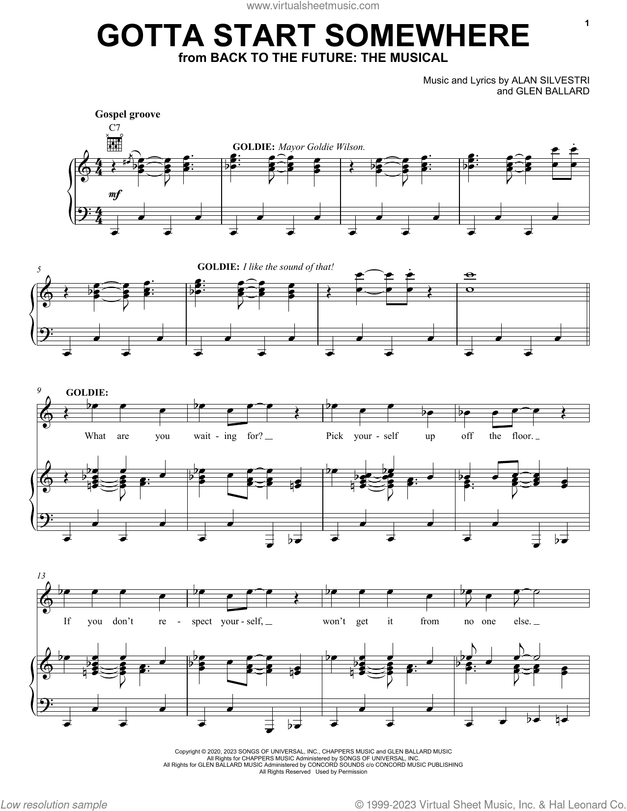 Gotta Start Somewhere (from Back To The Future: The Musical)
