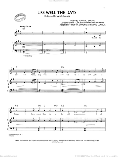 Use Well The Days (from Lord Of The Rings)