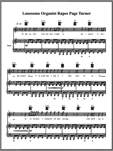 Lonesome Organist Rapes Page-Turner