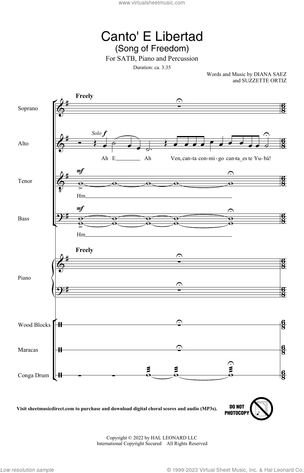 Canto' E Libertad (Song of Freedom)