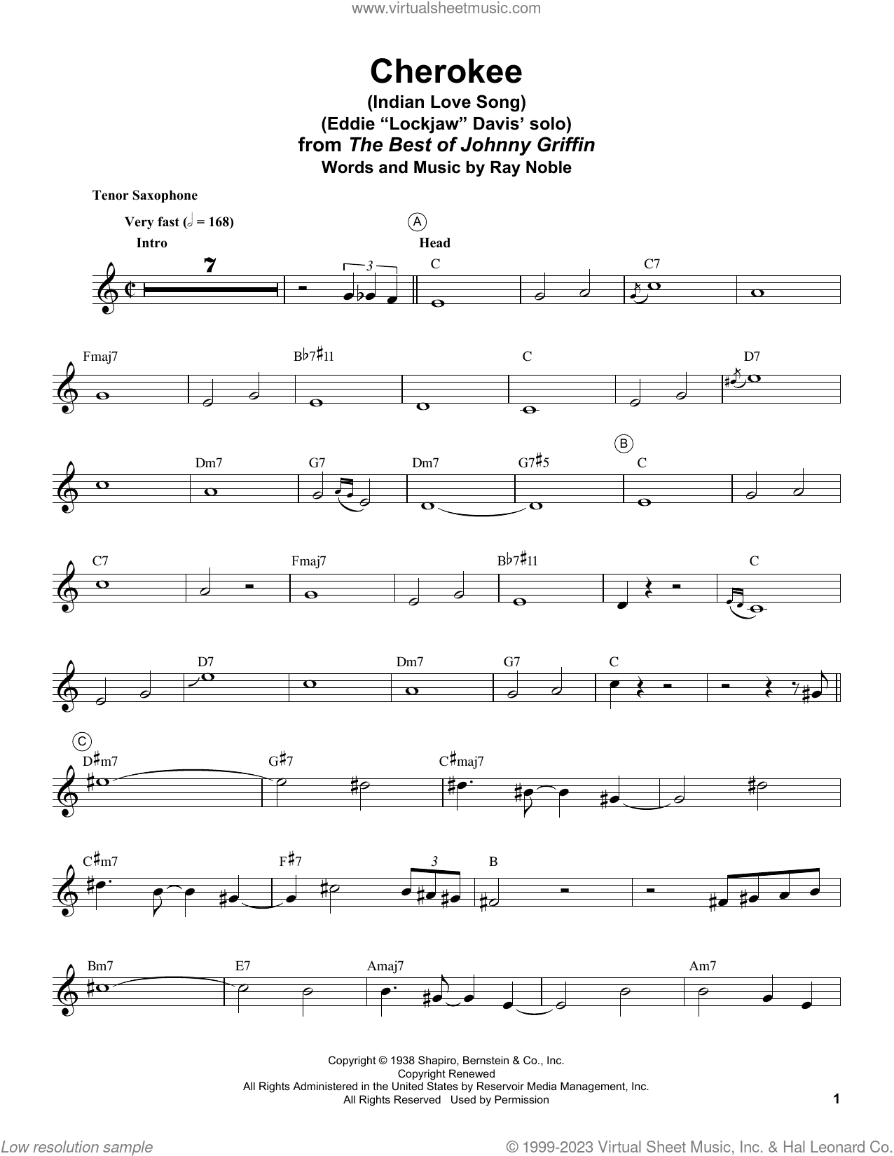 Cherokee (Indian Love Song)