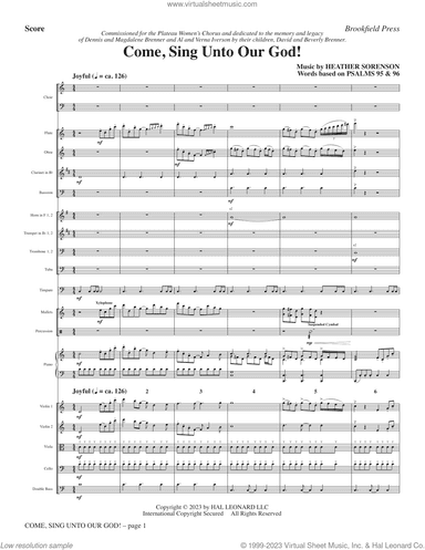 Come, Sing Unto Our God! (COMPLETE)