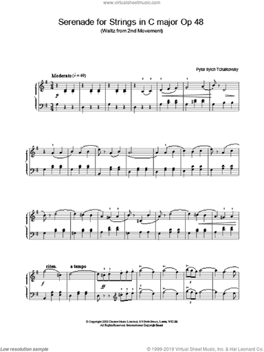 Serenade for Strings in C major Op 48