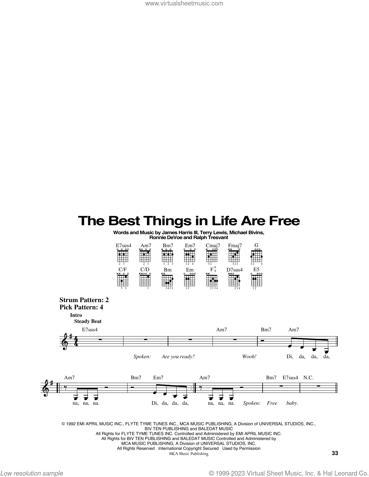 The Best Things In Life Are Free (from Mo' Money)