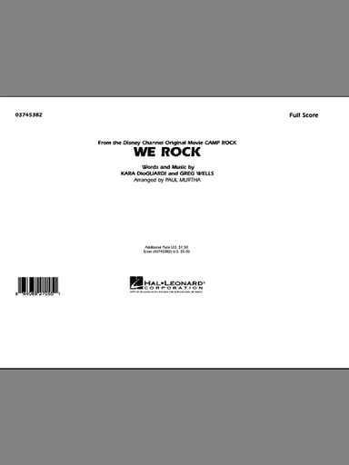 We Rock (from Disney's "Camp Rock") (COMPLETE)