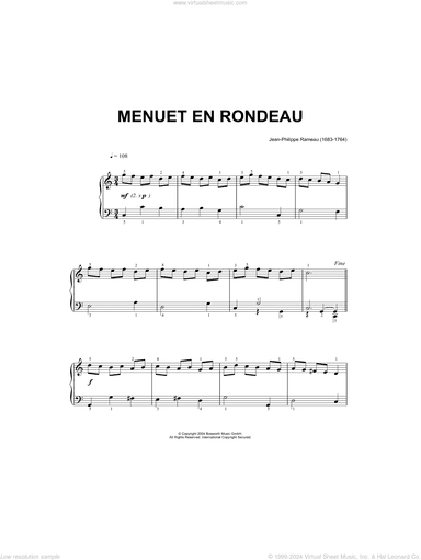 Menuet En Rondeau, (intermediate)