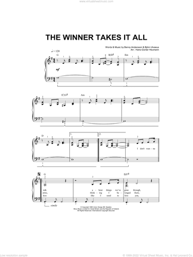 The Winner Takes It All