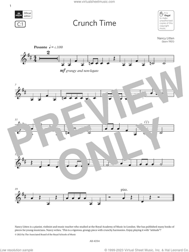 Crunch Time (Grade Initial, C1, from the ABRSM Violin Syllabus from 2024)