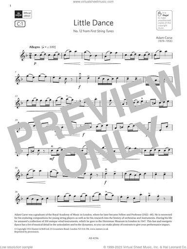 Little Dance (Grade 2, C1, from the ABRSM Violin Syllabus from 2024)