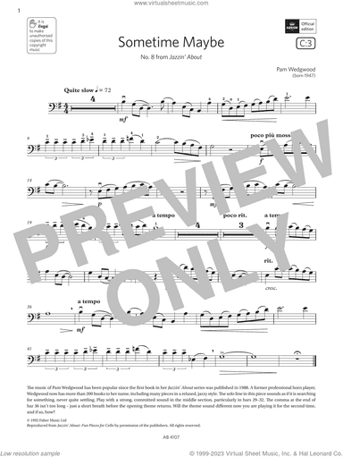 Sometime Maybe (Grade 4, C3, from the ABRSM Cello Syllabus from 2024)