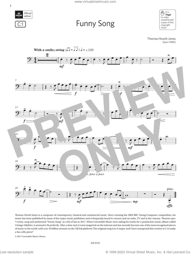 Funny Song (Grade 2, C1, from the ABRSM Cello Syllabus from 2024)