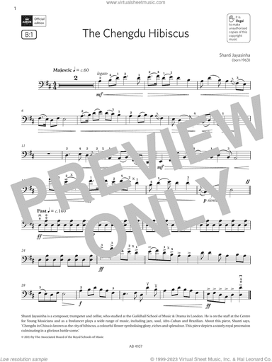 The Chengdu Hibiscus (Grade 4, B1, from the ABRSM Cello Syllabus from 2024)