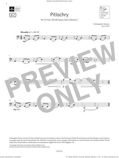 Pitlochry (Grade 1, B2, from the ABRSM Cello Syllabus from 2024)