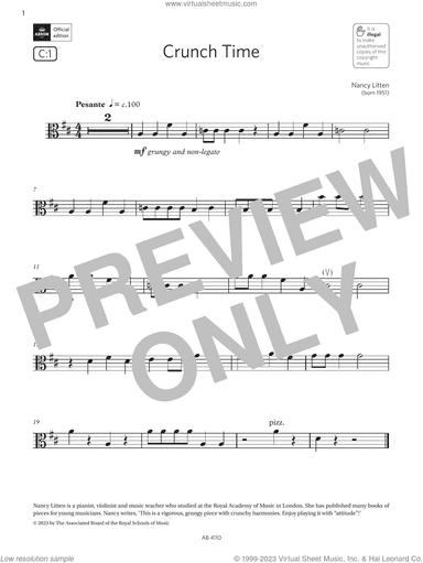 Crunch Time (Grade Initial, C1, from the ABRSM Viola Syllabus from 2024)