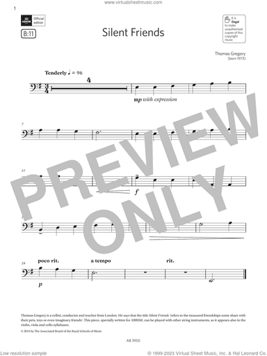 Silent Friends (Grade Initial, B11, from the ABRSM Double Bass Syllabus from 2024)