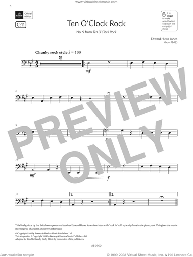 10 O'Clock Rock (Grade Initial, C11, from the ABRSM Double Bass Syllabus from 2024)