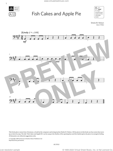 Fish Cakes and Apple Pie (Grade Initial, A12, from the ABRSM Double Bass Syllabus from 2024)