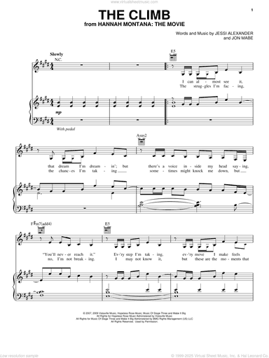The Climb (from Hannah Montana: The Movie)
