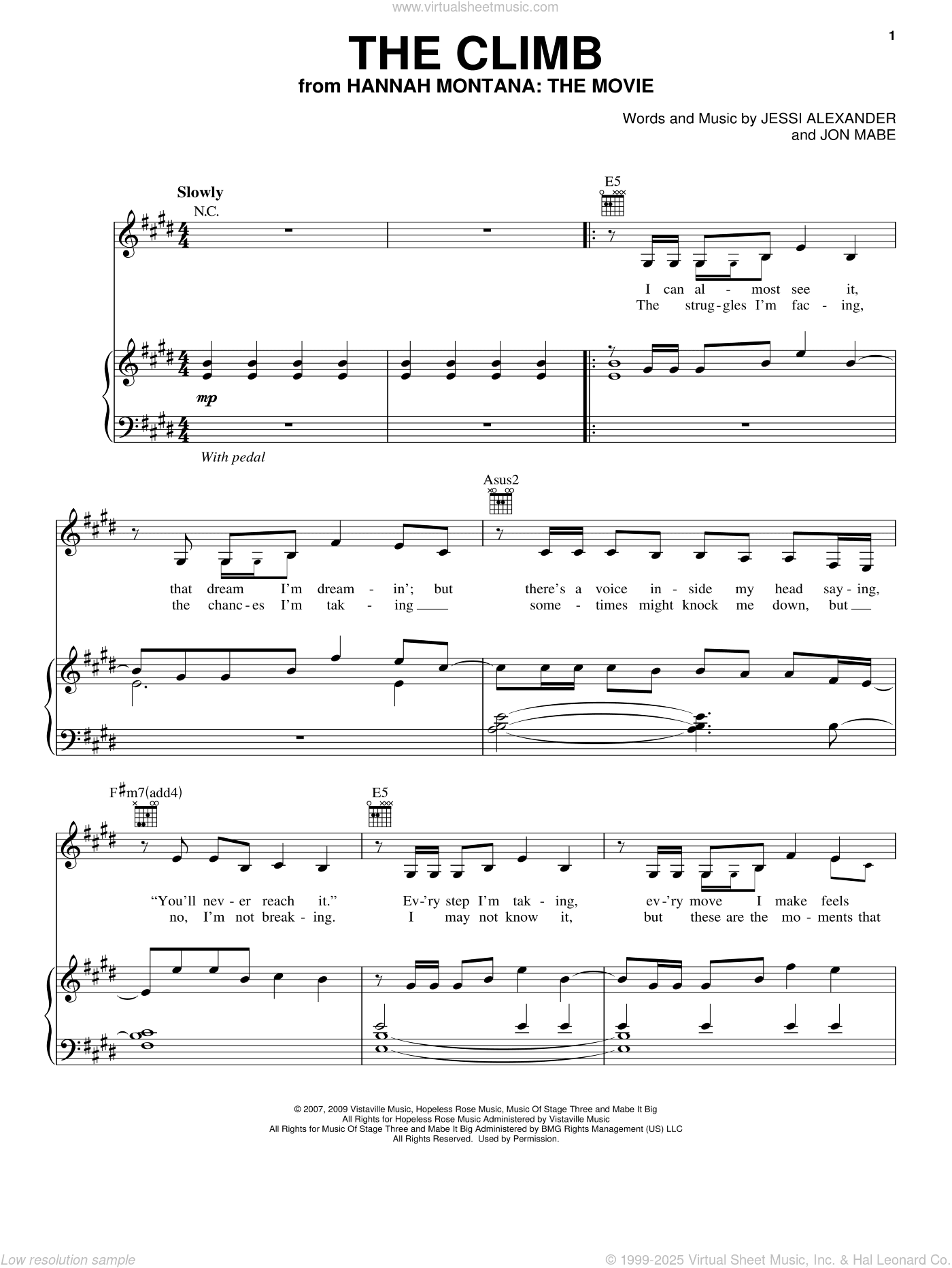 The Climb (from Hannah Montana: The Movie)