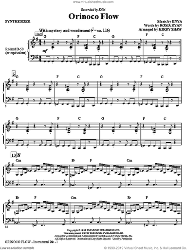 Orinoco Flow (arr. Kirby Shaw) (complete set of parts)