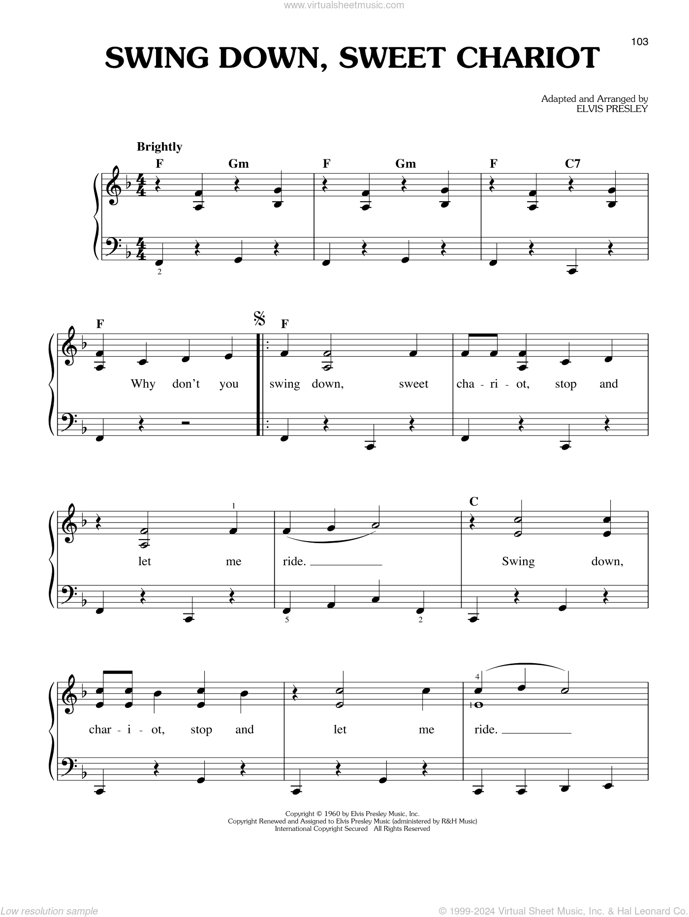 Swing Down, Sweet Chariot