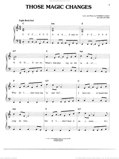 Those Magic Changes (from Grease)