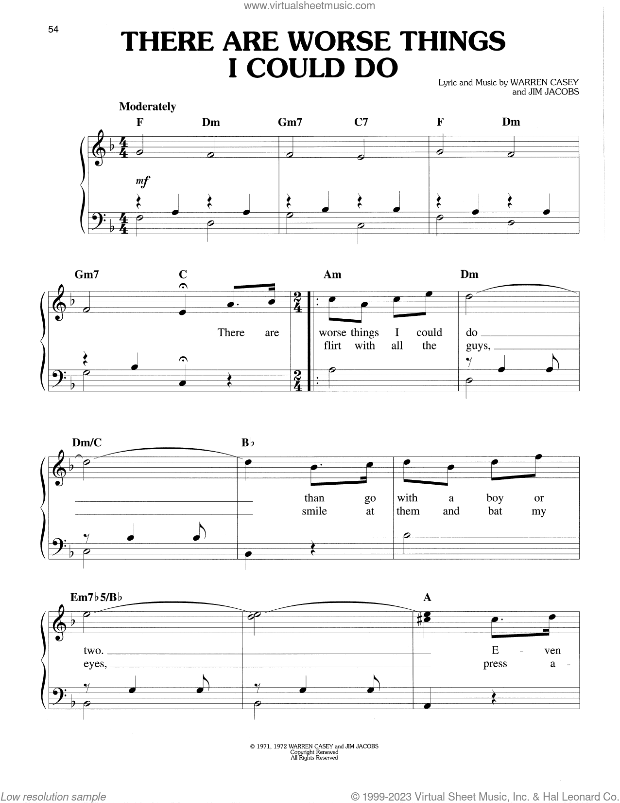 There Are Worse Things I Could Do (from Grease)