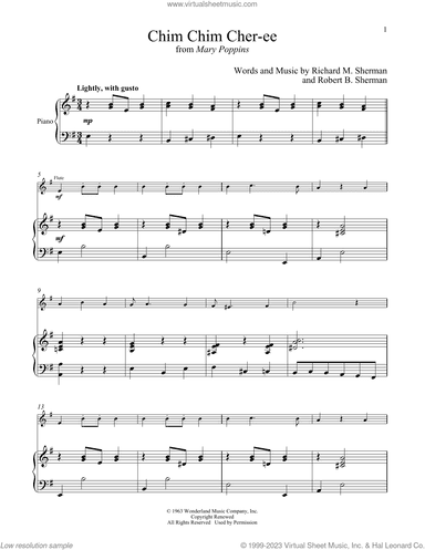 Chim Chim Cher-ee (from Mary Poppins)
