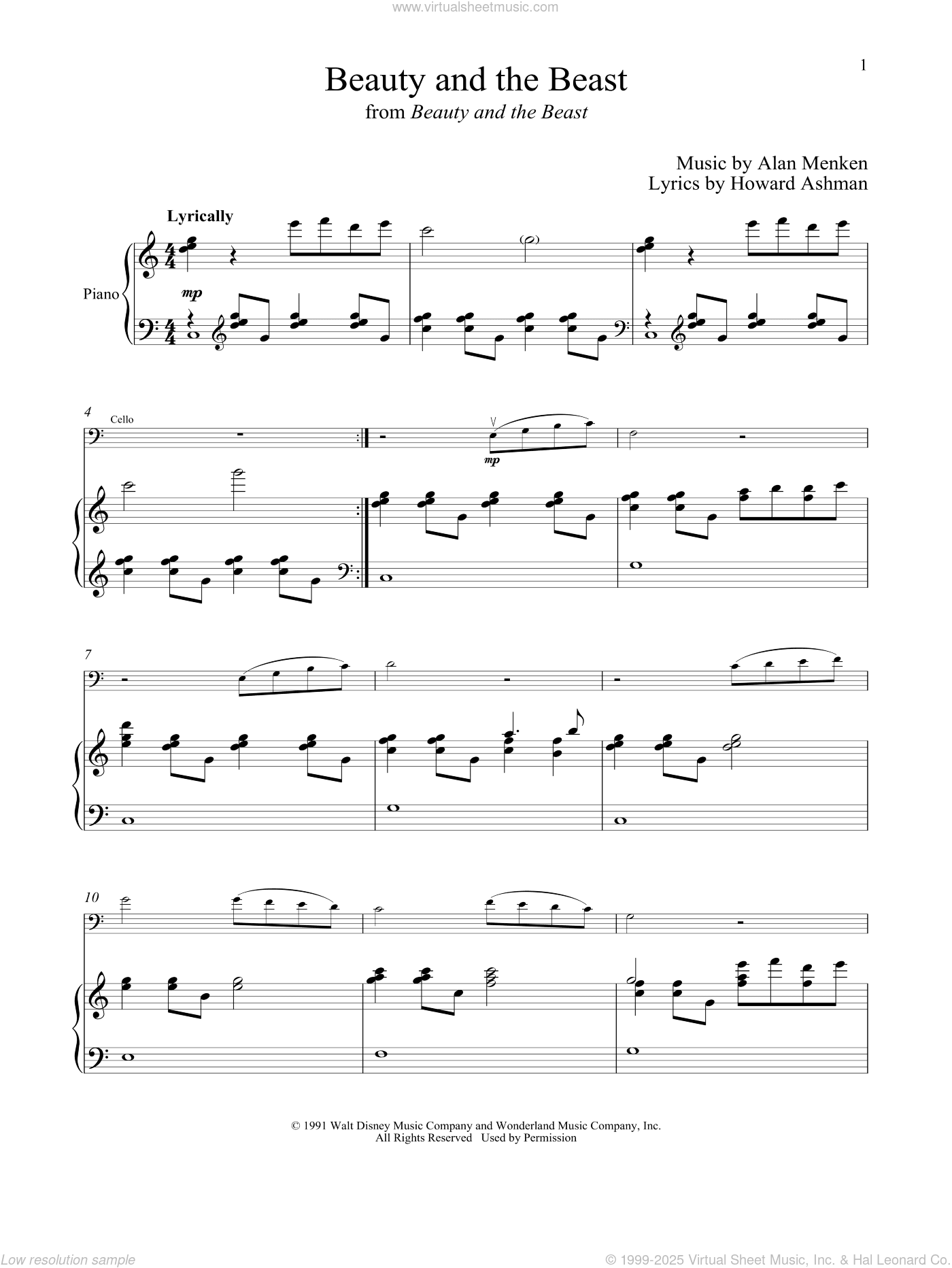 Beauty And The Beast (arr. Michael Kosarin)