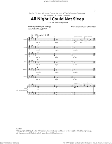 All Night I Could Not Sleep