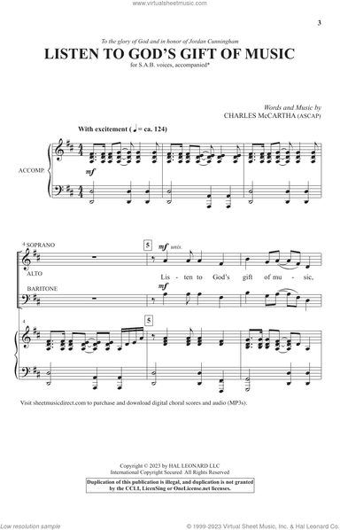 Listen To God's Gift Of Music