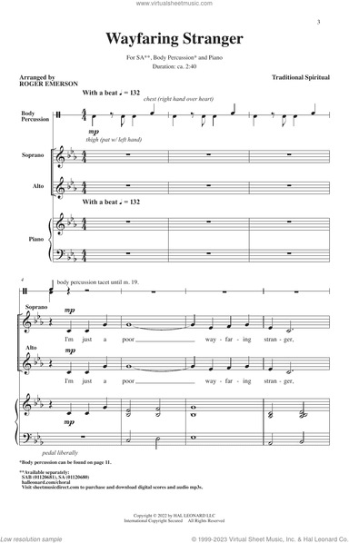 Wayfaring Stranger (arr. Roger Emerson)