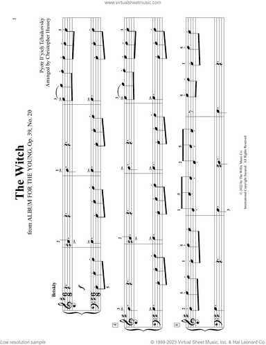 The Witch, Op. 39, No. 20 (arr. Christopher Hussey)