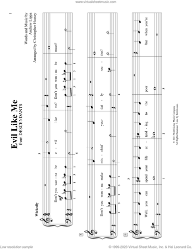 Evil Like Me (arr. Christopher Hussey)
