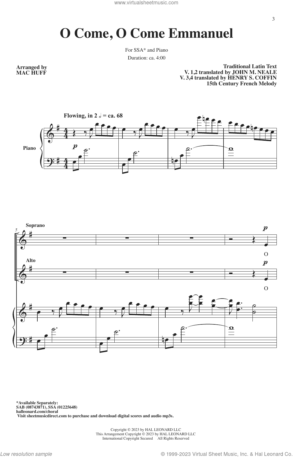 O Come, O Come, Emmanuel (arr. Mac Huff)