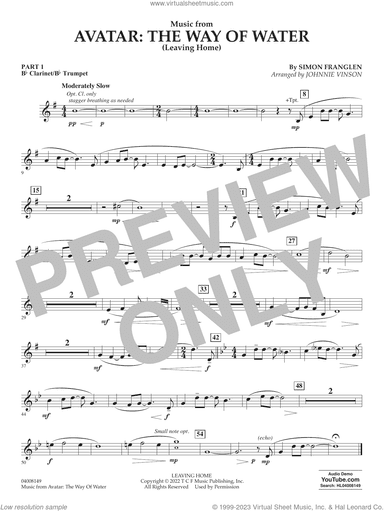 Music from Avatar: The Way Of Water (Leaving Home) (arr. Vinson)