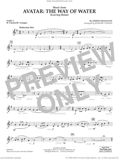 Music from Avatar: The Way Of Water (Leaving Home) (arr. Vinson)