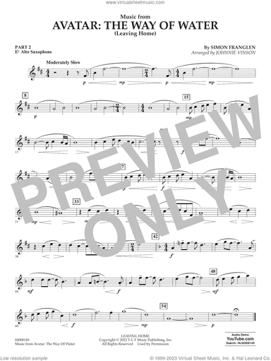Music from Avatar: The Way Of Water (Leaving Home) (arr. Vinson)