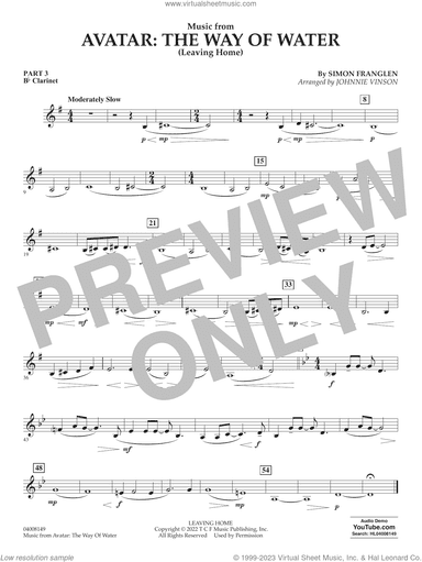 Music from Avatar: The Way Of Water (Leaving Home) (arr. Vinson)