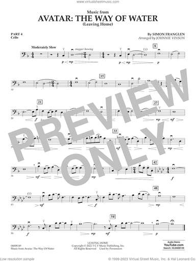Music from Avatar: The Way Of Water (Leaving Home) (arr. Vinson)