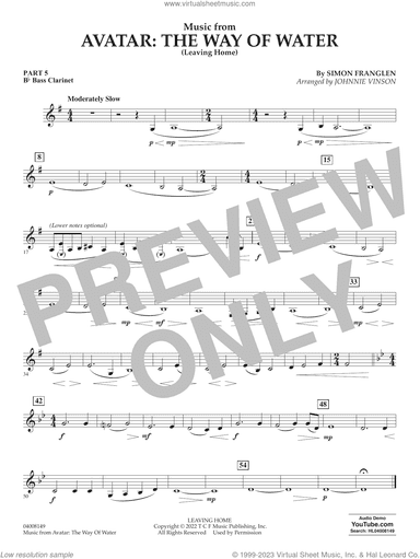 Music from Avatar: The Way Of Water (Leaving Home) (arr. Vinson)