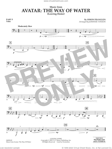 Music from Avatar: The Way Of Water (Leaving Home) (arr. Vinson)